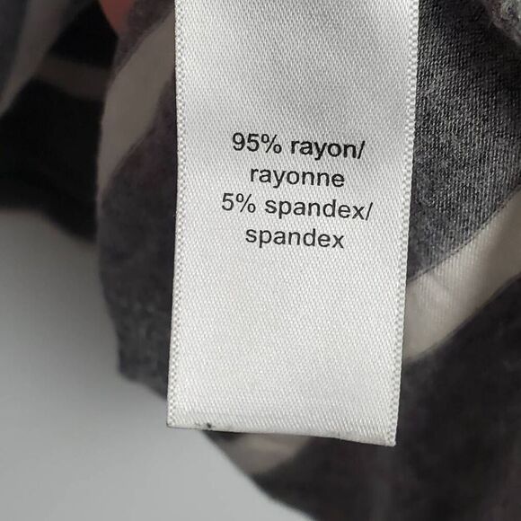 Maurices Medium Gray Stripe Top - Picture 4 of 5